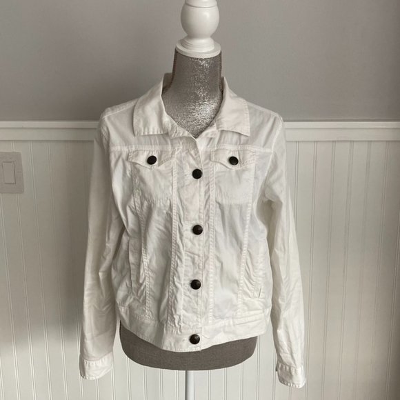 Aventura Jackets & Blazers - Aventura Organic Cotton White Denim Jacket M